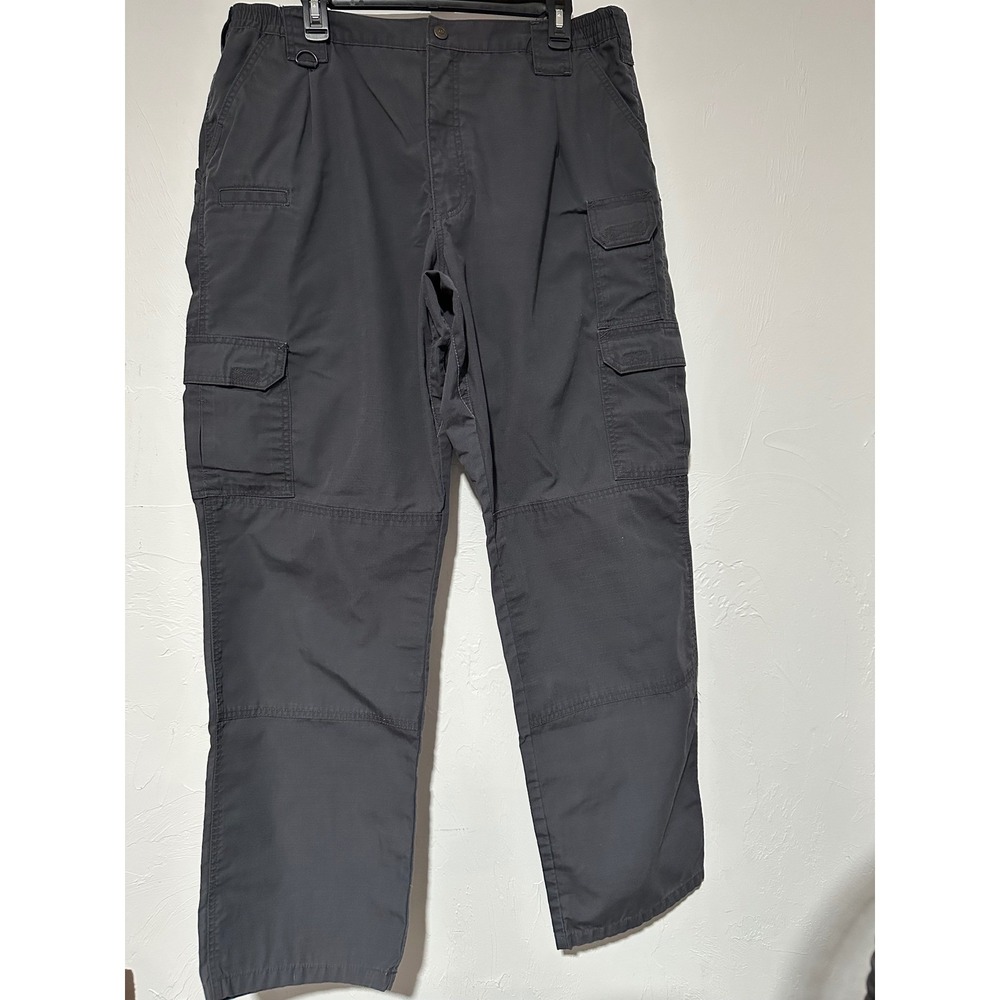 5.11 Tactical Series Mens Cargo Pants Gray Ripstop 40x34 Utility Trousers